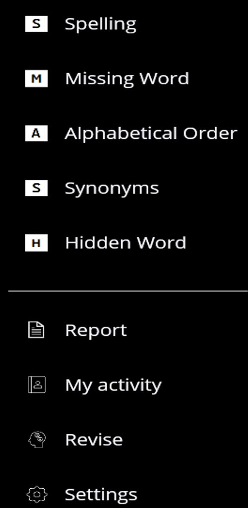 English vocabulary feature